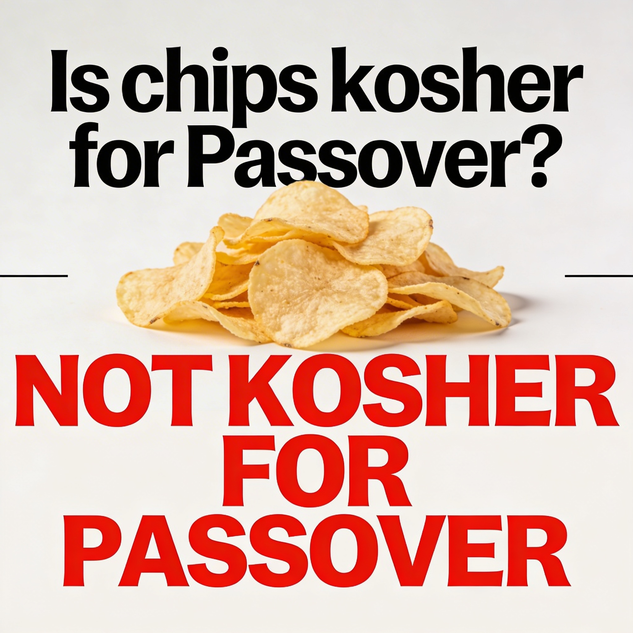 האם צ׳יפס כשר לפסח